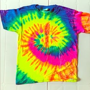 Colortone Tie Dye T-shirt Kids Short Sleeve Tee Cotton NWOT